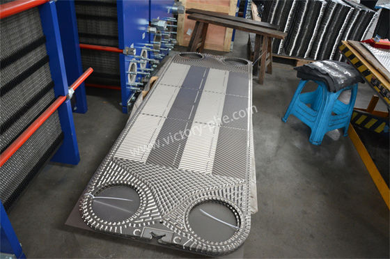 PHE industriële plaatwarmtewisselaar 1000 mm gasketplaatlengte