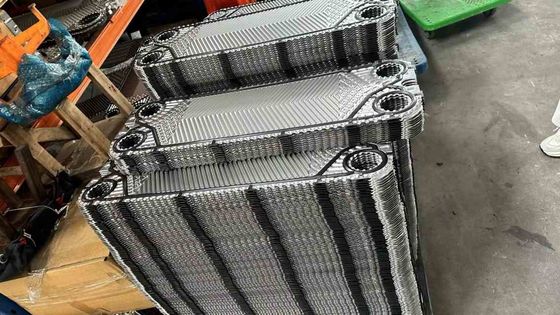 Compact, schoon koper, gebreid plaatwarmtewisselaar met DN50-DN500 plaatpoortdiameter